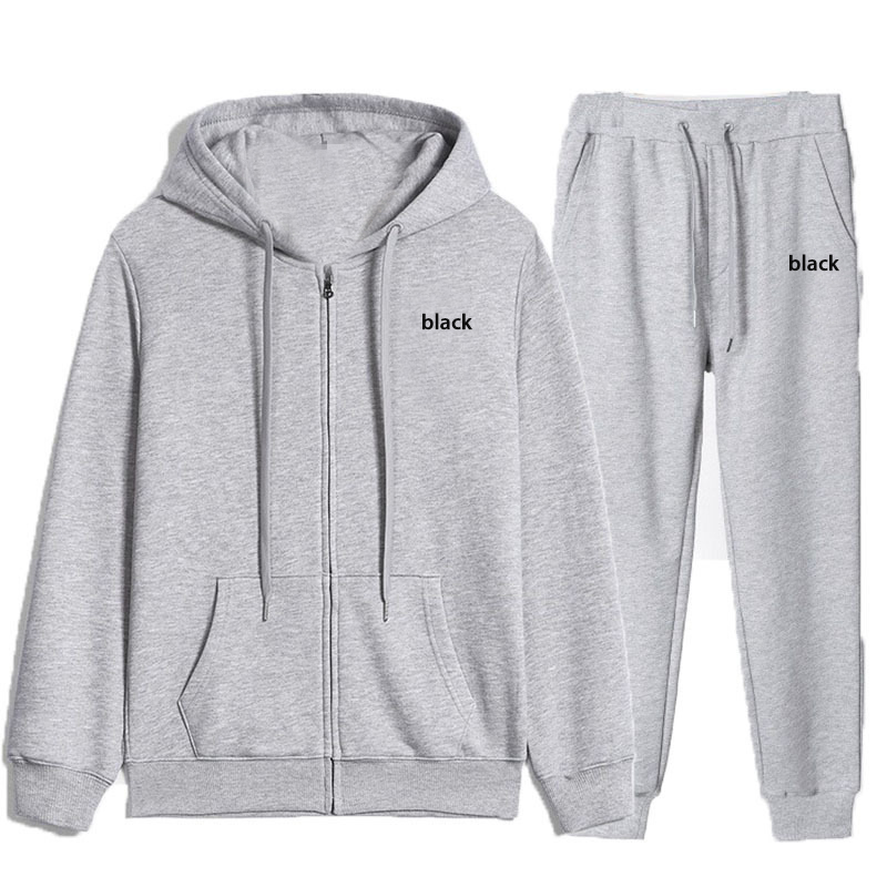 Conjunto gris - Etiqueta negra