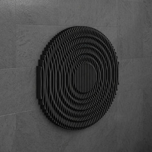 Decoración de Pared de Madera de Roble M47, Escultura Personalizable, Adorno Moderno para Interiores, Decoración de Fondo para Cualquier Escenario - Product Image 4
