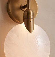 Appliques murales à intensité variable en verre, éclairage intérieur double, lampe murale LED moderne pour villa, hôtel, restaurant, salon, fabrication artisanale
