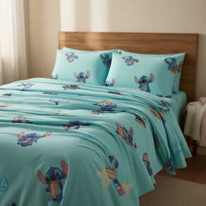 Juego de Sábanas Dobles de Algodón con Estampado de Dibujos Animados, 3 Piezas, Ropa de Cama para el Hogar - Product Image 2