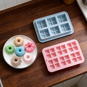 Molde de Silicona para Pastel con Logotipo Personalizado al por Mayor, Molde de Silicona para Pastel con Forma de Estrella, Cuadrado, Luna y Hoja, Apto para Cocina - Product Image 2