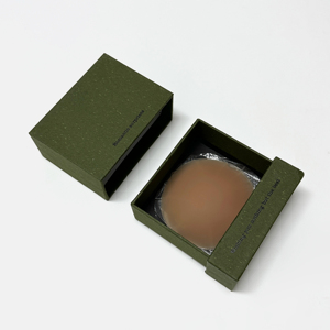 JOGOGOカスタムパッケージボックス 透明粘着式乳首パッチ 再利用可能な不透明薄型シリコン乳首カバー - Product Image 1