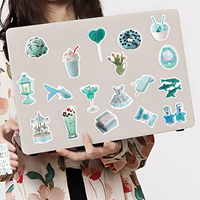 50 autocollants de dessins animés pour filles, imperméables, pour décorer ordinateur portable, tasse, skateboard, vélo, bagages, pour adolescents et adultes, autocollants en vinyle
