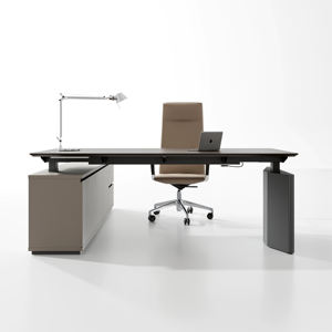 Escritorio en Forma de L con Altura Ajustable y Cajones, Escritorio Ejecutivo Ajustable - Product Image 6