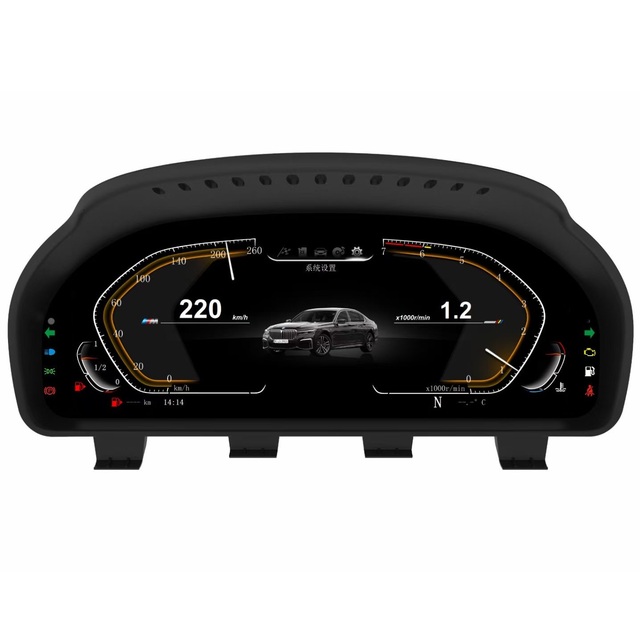12.3 Inch Car LCD Dashboard for BMW 5 Series 6 Series 7 Series X5 X6 F15 F16 Car Instrument Cluster Display Screen Linux System