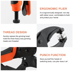 Kit d'outils à œillets <span class=keywords><strong>Pince</strong></span> à œillets portable avec 50 œillets 15mm <span class=keywords><strong>pour</strong></span> bâches en tissu en cuir - Product Image 3