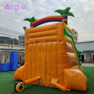 Nước chơi trượt <span class=keywords><strong>Inflatable</strong></span> giải phóng mặt bằng phổ biến <span class=keywords><strong>Inflatable</strong></span> cá heo trượt nước với hồ bơi - Product Image 4