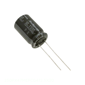 Original 250PX47MEFCG412.5X20 Through Hole CAP ALUM 47UF 20% 250V RADIAL TH 47 uF Capacitor - Product Image 1