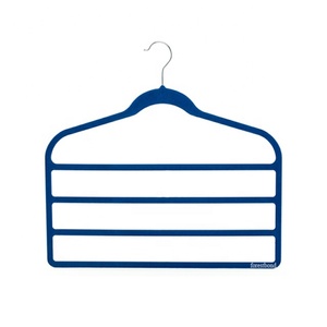 Móc Treo Quần Nhung Giá Treo Khăn Quàng Cổ Khóa Quần Áo Vải Nhung Tiết Kiệm Không Gian 4 Lớp - Product Image 1