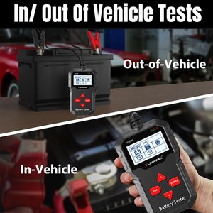 Hot 2.4-Inch Scherm Accu-Tester Voor Elektrische Voertuigen 1 Jaar Garantie 12V Auto-Accu Aanzwengelding <span class=keywords><strong>3</strong></span> Tests - Product Image 4