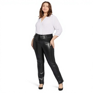 Wholesale 2026 New Fashion Ladies Sheep Skin <b>Leather</b> Trouser Pakistan Made Genuine Grain <b>Leather</b> <b>Pants</b> - Product Image 1