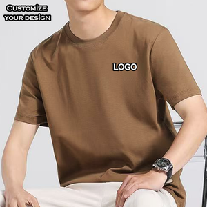 เสื้อยืดคอกลมผู้ชายสั่งทำขายส่ง ผ้าฝ้าย 100% ลายเรียบ ผ้าถัก ทรงหลวม สกรีนโลโก้ได้ตามต้องการ - Product Image 2