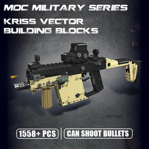 Mould King 14031 serie militar <span class=keywords><strong>Vector</strong></span> pistola modelo puede disparar arma ladrillos juguetes para adultos regalos juegos de bloques de construcción - Product Image 2
