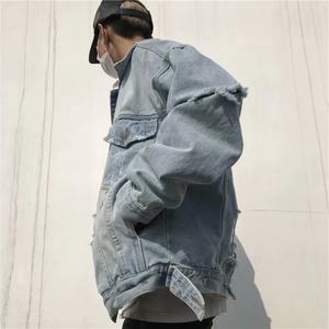 Chaqueta de Mezclilla Personalizada con Logotipo de Marca de Alta Calidad OEM, Chaqueta de Mezclilla para Hombre al por Mayor de Fábrica - Product Image 5