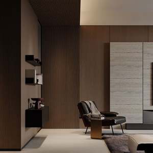 Meubles de salon de style minimaliste moderne sur mesure, meuble TV et table basse haut de gamme pour appartements et villas - Product Image 4