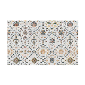 Alfombra absorbente para baño, rectangular, con diseño floral, fibra de poliéster, rápida absorción de agua, para baño y dormitorio - Product Image 4