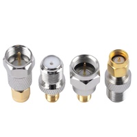 Adaptador Coaxial RF Tipo F a Tipo SMA, Conector Macho a Hembra para Amplificador de Señal de Antena, para Pruebas RF y Sistemas de Comunicación