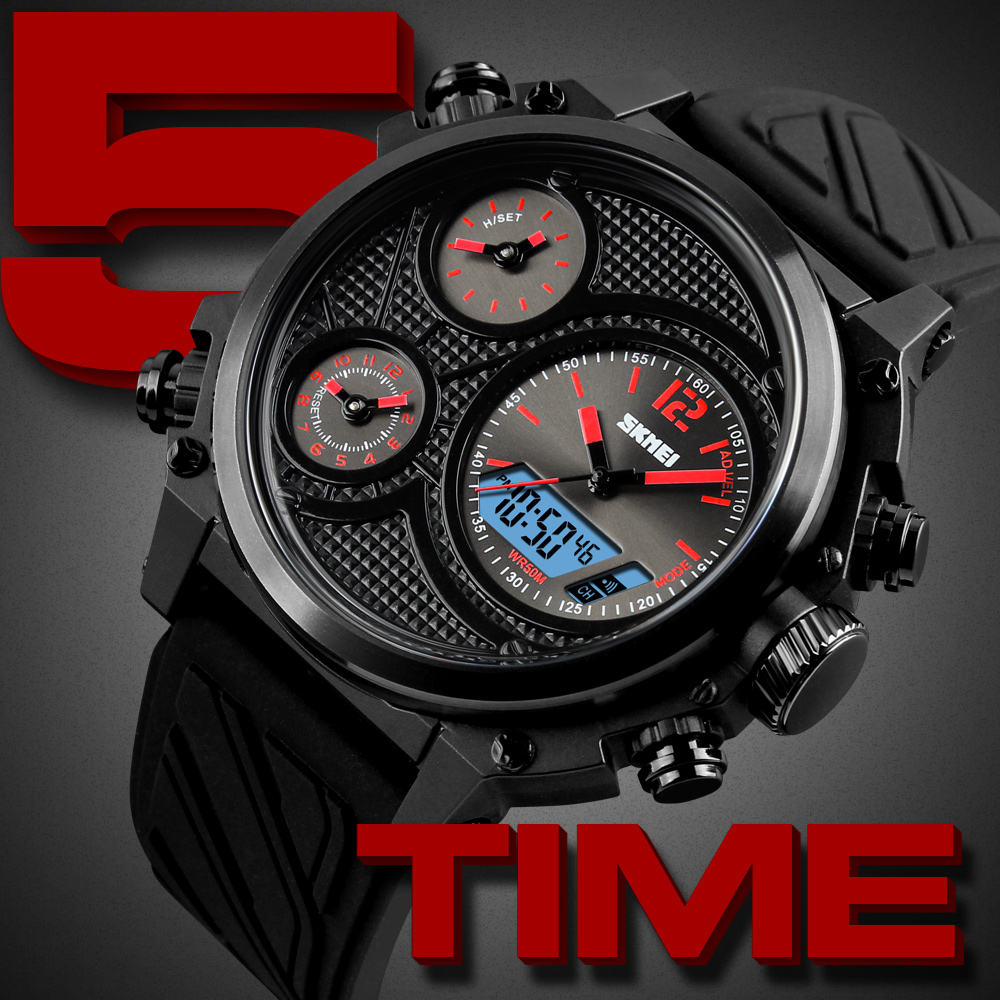 Skmei 1359 Dual Time Sport Watch Fashion Function