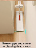 Tête de rechange pour balai plat réutilisable Realida, en microfibre, pour nettoyage mains libres