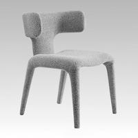 Chaise capitonnée minimaliste nordique avec structure en métal pour la maison, le bureau, l'hôtel, le salon et les loisirs