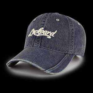 Casquette de baseball vintage six panneaux en coton lavé de haute qualité avec motif lettres, unisexe, ajustable, toutes saisons, de qualité supérieure - Product Image 1