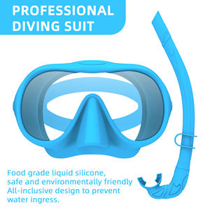 Juego de equipo de <span class=keywords><strong>buceo</strong></span> con esnórquel y aletas de <span class=keywords><strong>gafas</strong></span> para <span class=keywords><strong>buceo</strong></span> gratuito y esnórquel en aguas profundas - Product Image 4