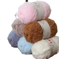 Offre Spéciale bas prix fil polaire à tricoter à la main 50g/rall 100% fil polaire fantaisie Polyester pour bricolage