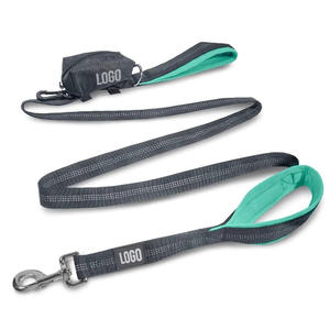 Guinzaglio per cani in Nylon riflettente morbido in Neoprene doppio manico resistente guinzaglio per cani - Product Image 4