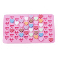 Mini moules à gâteaux en forme de cœur, 55 cavités, DIY, chocolat, pudding, dessert, décoration de gâteaux, fournitures, ensembles d'outils