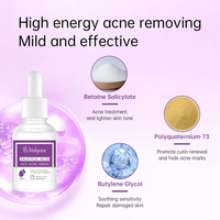 Sérum anti-acné Wishgan BHA 2% : solution avancée qui élimine les boutons et atténue les marques d'acné tout en apaisant et réparant la peau