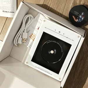 Mercancía Kpop, Imán Giratorio Luminoso para Refrigerador, Acrílico Ecológico y Duradero, Reproductor de Música LED con Foto de Álbum DIY, para Fans de Ídolos - Product Image 4
