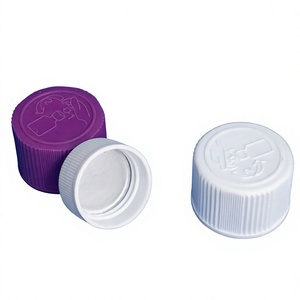 Botella Cilíndrica de Plástico PET Blanca Super International con Tapas para Uso Médico - Product Image 1