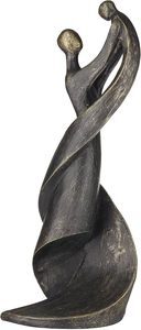 Decorazione rame bambino e mamma che ballano sculture in bronzo figura statua a grandezza naturale - Product Image 6