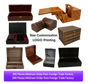 Boîte en bambou personnalisée OEM ODM, gravure sur <span class=keywords><strong>noyer</strong></span> noir, couleur personnalisée, emballage multifonctionnel écologique, artisanat - Product Image 3