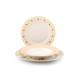ชุดอาหารค่ำเอเมลี นิว โบน ไชน่า 18 ชิ้น พร้อมตกแต่งสำหรับเสิร์ฟบนโต๊ะ - Product Image 1