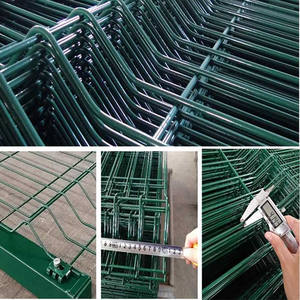 גדרות חדשות לגמרי, רשת ריתוך מתכת מגולוונת, פאנלים תלת-ממדיים לגדר חיצונית, אבטחה, גדר רשת גינה תלת-ממדית מעוקלת ורותכת - Product Image 6