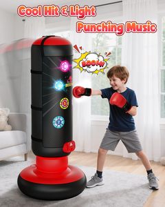 Ensemble <span class=keywords><strong>de</strong></span> boxe pour enfants <span class=keywords><strong>Sac</strong></span> <span class=keywords><strong>de</strong></span> <span class=keywords><strong>frappe</strong></span> Lumière <span class=keywords><strong>de</strong></span> pointage Musique 4 modes <span class=keywords><strong>de</strong></span> jeu Gants gonflables Cadeau d'anniversaire 4-8-12 ans Garçons - Product Image 6