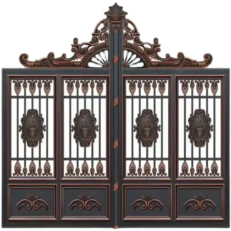 CBMmart Jardín Puertas de hierro forjado Diseños de puerta principal de aluminio/diseños de puerta de entrada/PUERTAS DE METAL