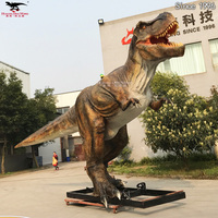 Usine de dinosaures animatroniques, modèle de dinosaure réaliste grandeur nature pour parc à thème, manège, T-Rex marchant sur mesure