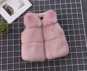 2019 Autumn/winter Children Fur Vest Baby <b>Girls</b> Fashion Solid Color Vests <b>Outwear</b> Baby <b>Coat</b> - Product Image 6