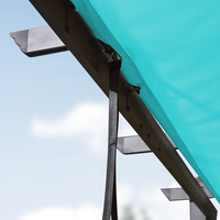 Pergola moderne en aluminium 3x4m avec auvent coulissant, abri de jardin extérieur imperméable, parasol pour terrasse et patio