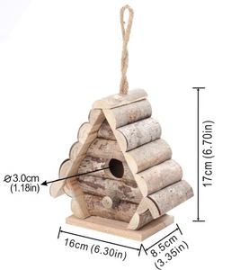 Op Maat Gemaakte Groothandel Hangende Vogelhuisje Buiten Of Binnen Natuur Houten Huisdierenhuizen - Product Image 5
