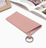 Étui à lunettes en cuir avec logo personnalisé, sac de rangement simple pour lunettes, étui de voyage portable pour lunettes de soleil, cadeau promotionnel