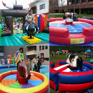 Máquina de Toro Mecánico Inflable de Alta Calidad con Soplador para Montar, Toro Mecánico Inflable para Rodeo - Product Image 3