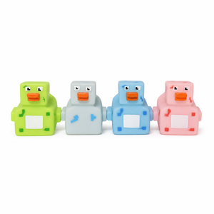 Jouet de canard jaune mignon qui couine, idéal pour le <span class=keywords><strong>bain</strong></span> et la natation, avec logo personnalisable - Product Image 1
