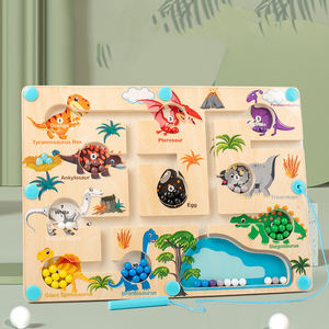 Juguetes Educativos <span class=keywords><strong>de</strong></span> Madera para la Primera Infancia, Reconocimiento <span class=keywords><strong>de</strong></span> Formas, Control <span class=keywords><strong>de</strong></span> Bolas, Tablero <span class=keywords><strong>de</strong></span> Laberinto para Entrenamiento con Lápiz - Product Image 3