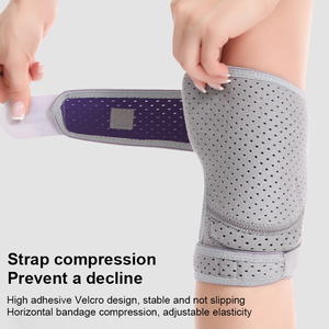 Custom Professional Breathable <b>Knee</b> <b>Brace</b> Straps Soft Patella Weight Lifting Protection <b>Knee</b> Pad for Exercise Made Polyester - Product Image 2