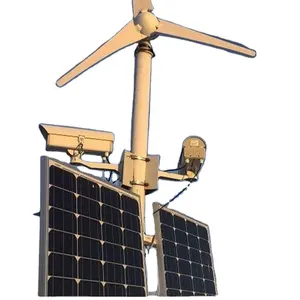Gerador de vento pequeno, casa 24v conjunto completo de painéis fotovoltaico painéis vento e sistema de energia solar suplementar