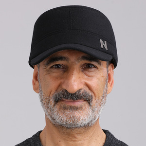 Men's Winter Warm Thickened Ear-Protecting Flat <b>Cap</b> Black And Gray 56-58Cm Keep Warm Adult Hat - Product Image 2