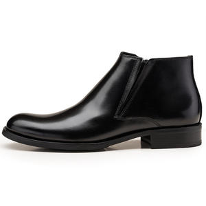 Zapatos Oxford de Vestir para Hombre, Estilo Británico Vintage, Cuero Charol Brillante, Punta Cuadrada Tallada, Zapatos Formales con Aumento de Altura para Boda - Product Image 4